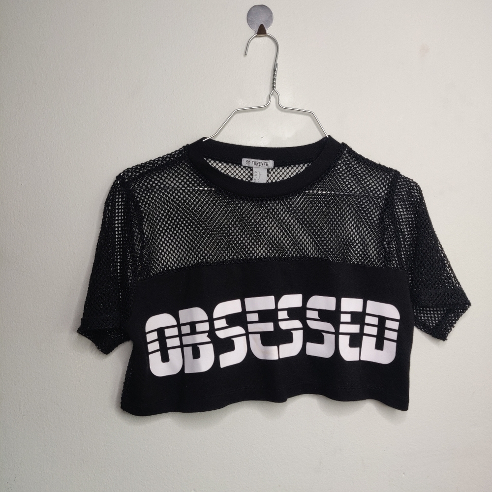 Mesh crop top